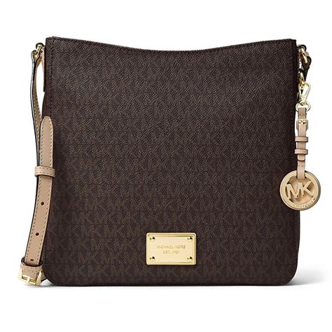 michael kors jet set messenger bag brown|jet set bag.